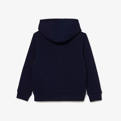 Sweatshirt Zippe A Capuche Enfant Avec Poche Kangourou | Lacoste Fashion