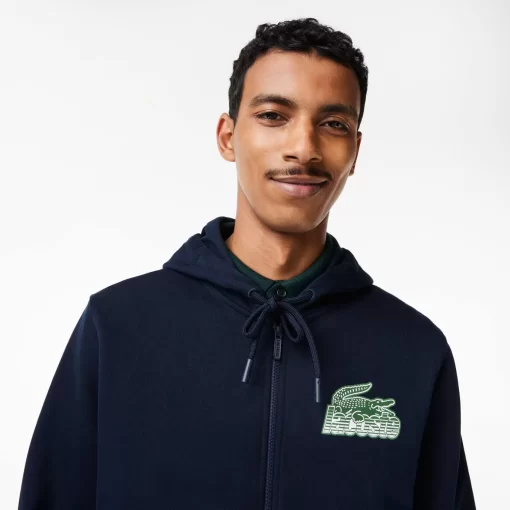 Sweatshirt Zippe Homme A Capuche En Molleton | Lacoste Best Sale