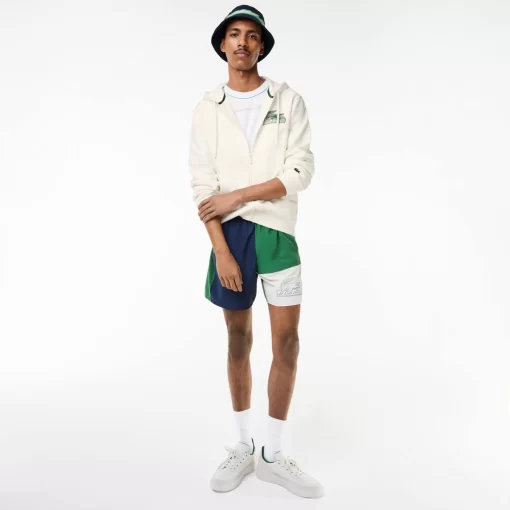 Sweatshirt Zippe Homme A Capuche En Molleton | Lacoste New