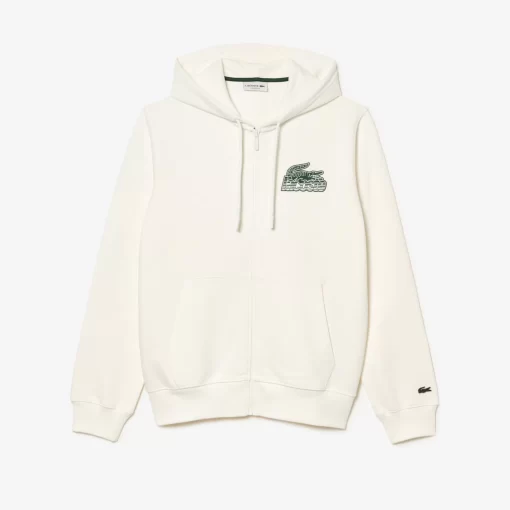 Sweatshirt Zippe Homme A Capuche En Molleton | Lacoste New