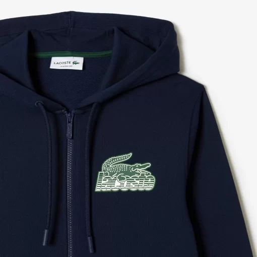 Sweatshirt Zippe Homme A Capuche En Molleton | Lacoste Best Sale