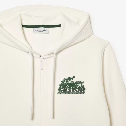 Sweatshirt Zippe Homme A Capuche En Molleton | Lacoste New