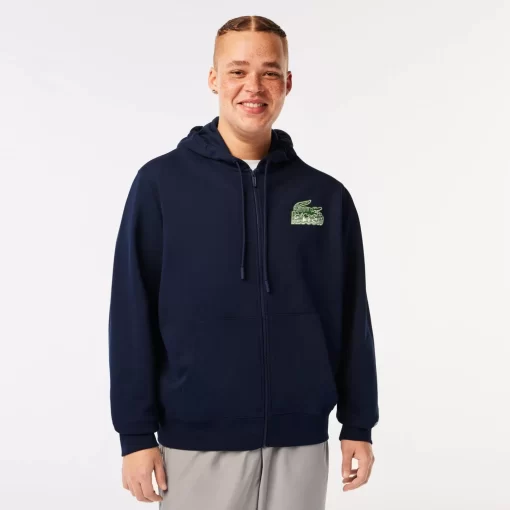 Sweatshirt Zippe Homme A Capuche En Molleton | Lacoste Best Sale