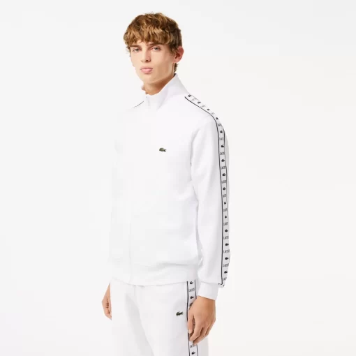 Sweatshirt Zippe Jogger A Bande Siglee | Lacoste Fashion