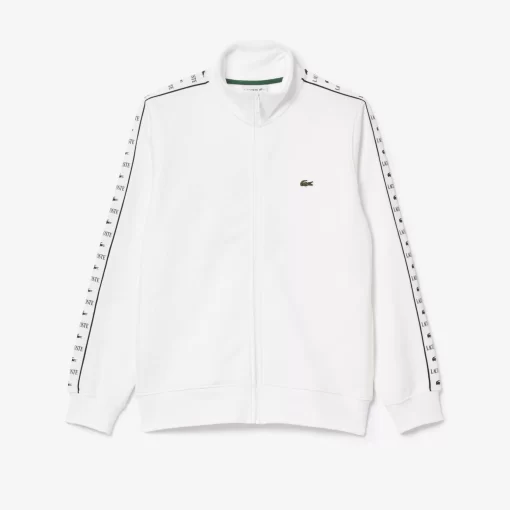 Sweatshirt Zippe Jogger A Bande Siglee | Lacoste Fashion