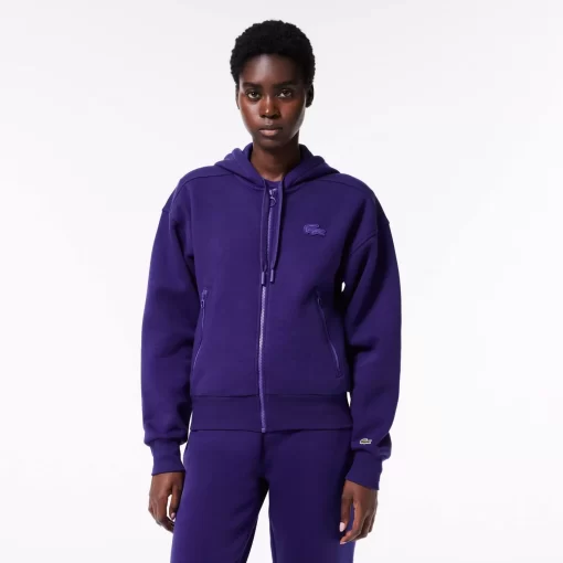 Sweatshirt Zippe Jogger En Molleton Gratte | Lacoste New