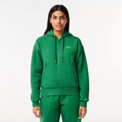 Sweatshirt Zippe Jogger En Molleton Gratte | Lacoste New