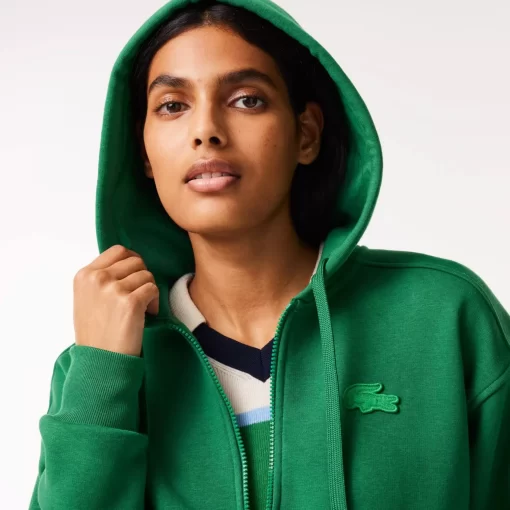 Sweatshirt Zippe Jogger En Molleton Gratte | Lacoste New