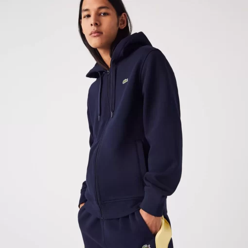 Sweatshirt Zippe Club Med A Capuche En Molleton | Lacoste Cheap