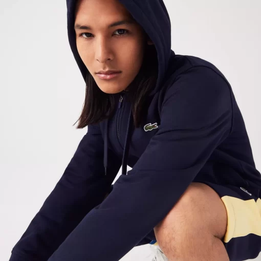 Sweatshirt Zippe Club Med A Capuche En Molleton | Lacoste Cheap