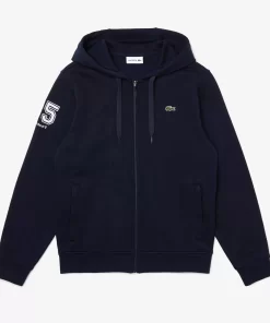 Sweatshirt Zippe Club Med A Capuche En Molleton | Lacoste Cheap