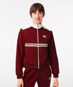 Sweatshirt Zippe X Sporty & Rich A Rayures | Lacoste Shop