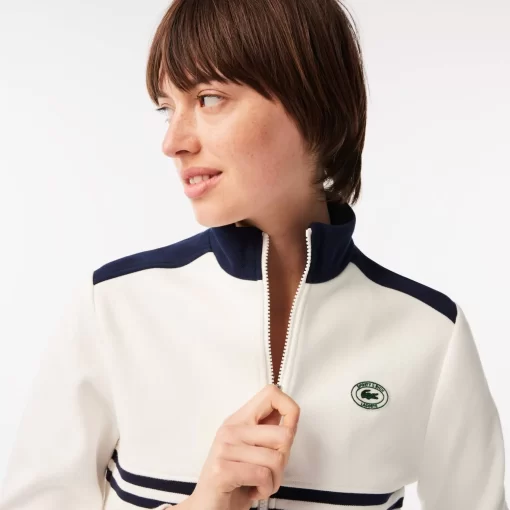 Sweatshirt Zippe X Sporty & Rich A Rayures | Lacoste Best Sale