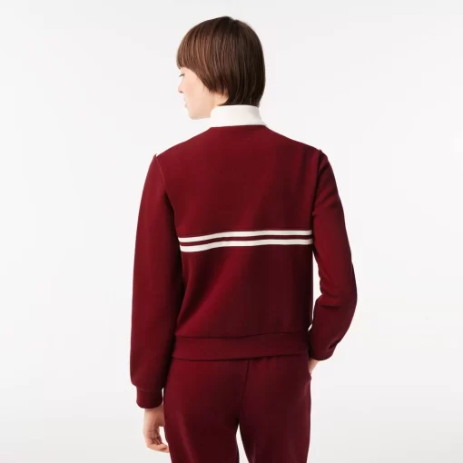 Sweatshirt Zippe X Sporty & Rich A Rayures | Lacoste Shop