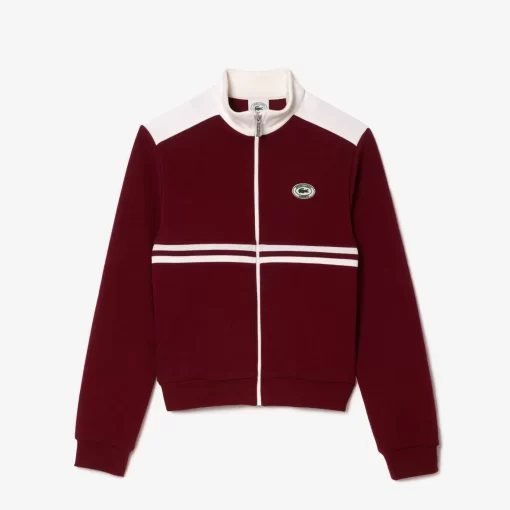 Sweatshirt Zippe X Sporty & Rich A Rayures | Lacoste Shop