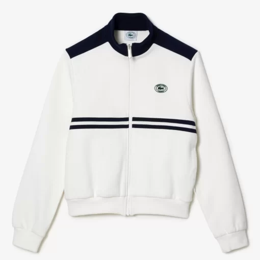 Sweatshirt Zippe X Sporty & Rich A Rayures | Lacoste Best Sale