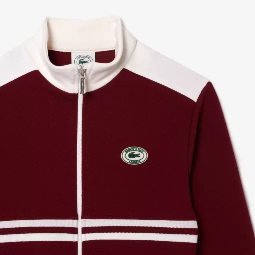 Sweatshirt Zippe X Sporty & Rich A Rayures | Lacoste Shop