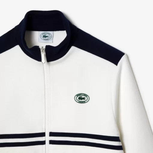 Sweatshirt Zippe X Sporty & Rich A Rayures | Lacoste Best Sale