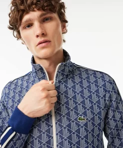 Sweatshirt Zippe Paris Jacquard Monogramme | Lacoste Outlet