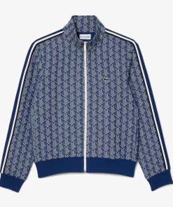 Sweatshirt Zippe Paris Jacquard Monogramme | Lacoste Outlet