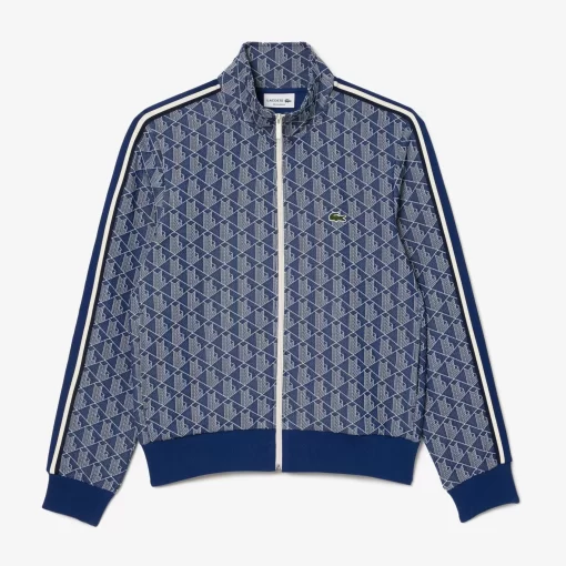 Sweatshirt Zippe Paris Jacquard Monogramme | Lacoste Outlet