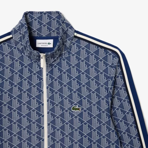 Sweatshirt Zippe Paris Jacquard Monogramme | Lacoste Outlet