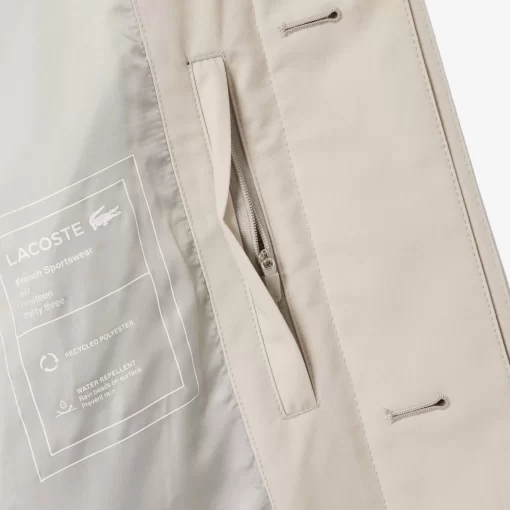 Trench Leger Deperlant En Twill De Coton | Lacoste Online