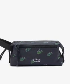 Trousse De Toilette Imprimee En Toile Enduite | Lacoste Discount