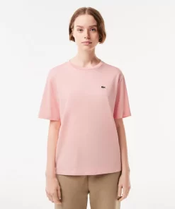 T-Shirt A Col Rond En Coton Premium | Lacoste Hot