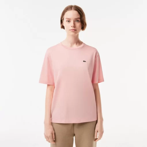 T-Shirt A Col Rond En Coton Premium | Lacoste Hot