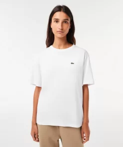 T-Shirt A Col Rond En Coton Premium | Lacoste Store