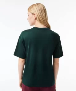 T-Shirt A Col Rond En Coton Premium | Lacoste Discount