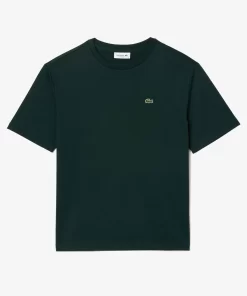 T-Shirt A Col Rond En Coton Premium | Lacoste Discount