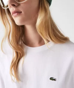 T-Shirt A Col Rond En Coton Premium | Lacoste Store