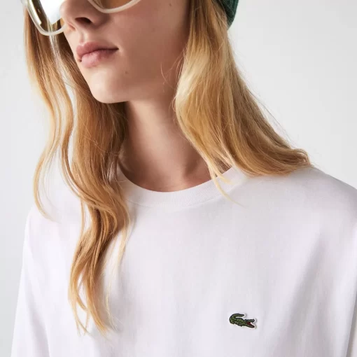 T-Shirt A Col Rond En Coton Premium | Lacoste Store