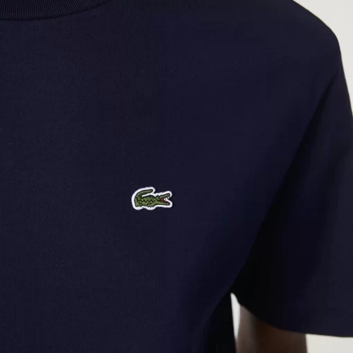 T-Shirt A Col Rond En Coton Premium | Lacoste Discount