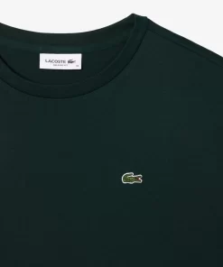 T-Shirt A Col Rond En Coton Premium | Lacoste Discount