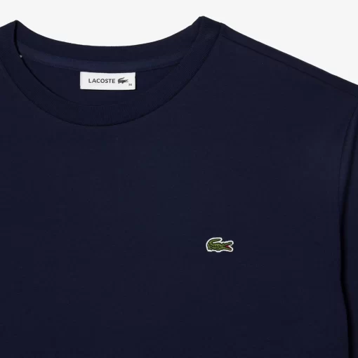 T-Shirt A Col Rond En Coton Premium | Lacoste Discount