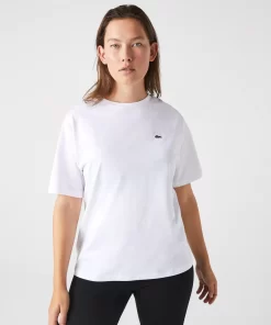 T-Shirt A Col Rond En Coton Premium | Lacoste Store