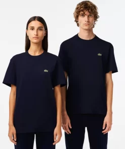 T-Shirt A Col Rond Unisexe En Coton Biologique Uni | Lacoste Flash Sale