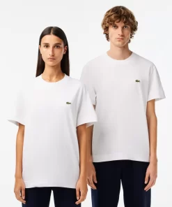 T-Shirt A Col Rond Unisexe En Coton Biologique Uni | Lacoste Sale