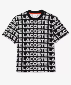 T-Shirt A Imprime Sigle En Jersey De Coton | Lacoste New