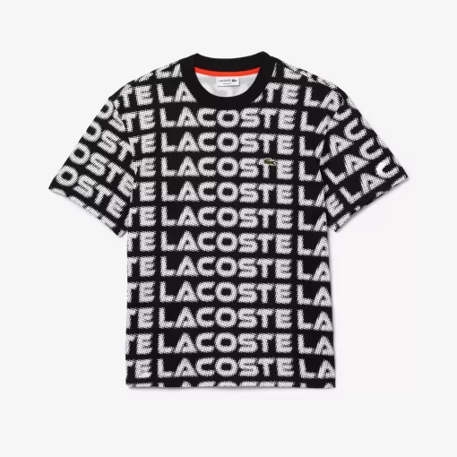 T-Shirt A Imprime Sigle En Jersey De Coton | Lacoste New