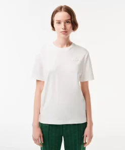 T-Shirt Avec Crocodile En Relief Sur La Poitrine | Lacoste New