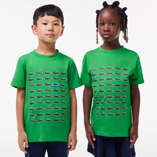 T-Shirt Avec Imprime Crocodile En Coton | Lacoste Store