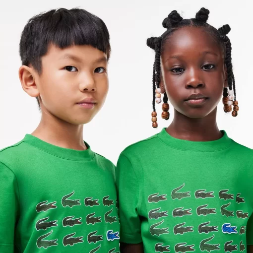 T-Shirt Avec Imprime Crocodile En Coton | Lacoste Store