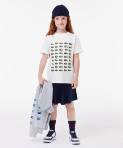 T-Shirt Avec Imprime Crocodile En Coton | Lacoste Hot