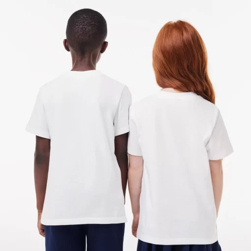 T-Shirt Avec Imprime Crocodile En Coton | Lacoste Hot