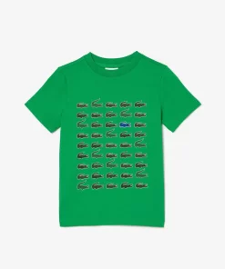 T-Shirt Avec Imprime Crocodile En Coton | Lacoste Store