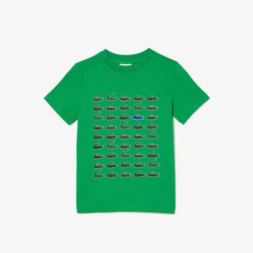 T-Shirt Avec Imprime Crocodile En Coton | Lacoste Store